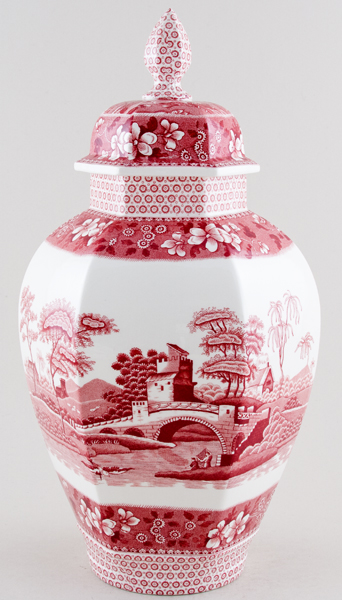 Vase with cover large c1980